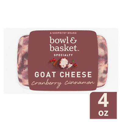 Bowl & Basket Specialty Cranberry Cinnamon Goat Cheese, 4 oz, 4 Ounce