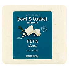 Bowl & Basket Specialty Tangy & Salty, Feta Cheese, 8 Ounce