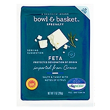 Bowl & Basket Specialty Imported from Greece, Feta Cheese , 7 Ounce
