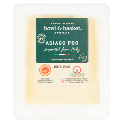 Bowl & Basket Specialty Asiago PDO Cheese, 6.3 oz ShopRite