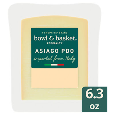 Bowl & Basket Specialty Asiago PDO Cheese, 6.3 oz