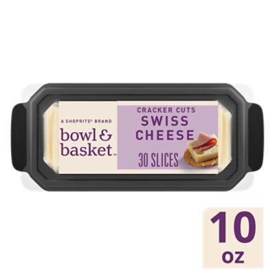 Bowl & Basket Cracker Cuts Swiss Cheese, 30 count, 9 oz, 9 Ounce