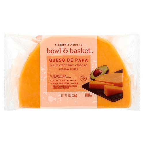 Bowl & Basket Queso de Papa Mild Cheddar Cheese, 8 oz