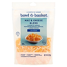 Bowl & Basket Shredded, Mac & Cheese Blend, 8 Ounce