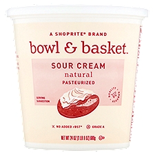 Bowl & Basket Natural Sour Cream, 24 oz, 24 Ounce