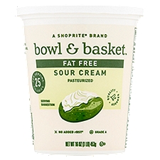 Bowl & Basket Fat Free, Sour Cream, 16 Ounce