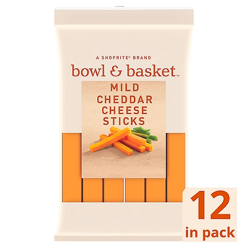 Bowl & Basket Mild Cheddar Cheese Sticks, 12 count, 10 oz
