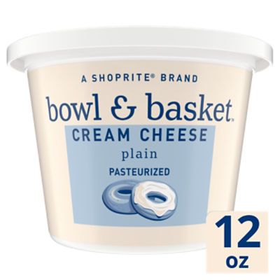 Bowl & Basket Plain Cream Cheese, 12 oz, 12 Ounce