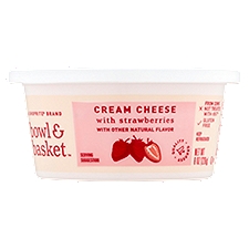 Bowl & Basket Strawberries, Cream Cheese, 8 Ounce