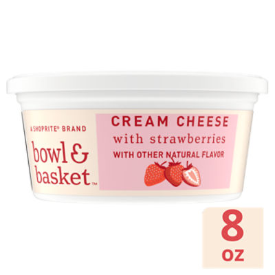 Bowl & Basket Cream Cheese with Strawberries, 8 oz, 8 Ounce