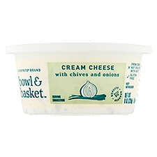 Bowl & Basket Cream Cheese with Chives and Onions, 8 oz