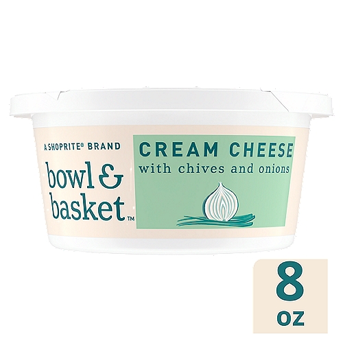 Bowl & Basket Cream Cheese with Chives and Onions, 8 oz