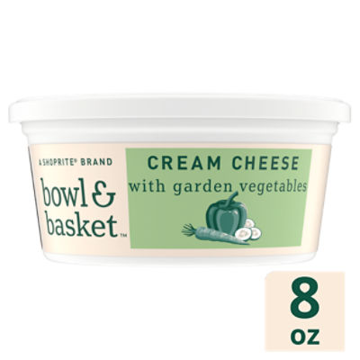 Bowl & Basket Cream Cheese with Garden Vegetables, 8 oz