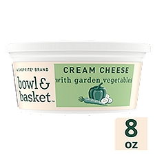 Bowl & Basket Cream Cheese with Garden Vegetables, 8 oz, 8 Ounce