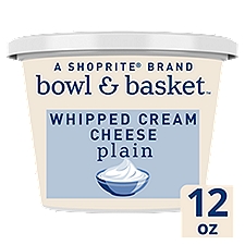 Bowl & Basket Plain Whipped Cream Cheese , 12 Ounce