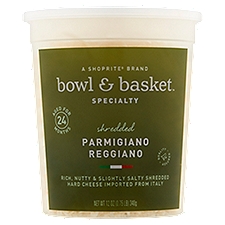 Bowl & Basket Specialty Shredded Parmigiano Reggiano Cheese, 12 oz