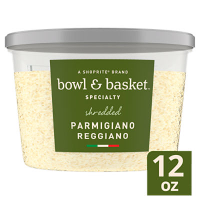 Bowl & Basket Specialty Shredded Parmigiano Reggiano Cheese, 12 oz