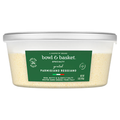 Bowl & Basket Specialty Grated Parmigiano Reggiano Cheese, 5 oz
