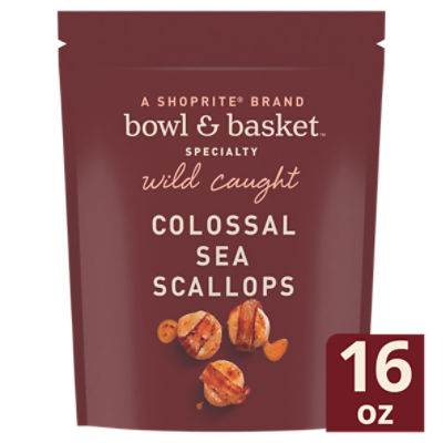 Bowl & Basket Specialty Wild Caught Colossal Sea Scallops, 16 oz