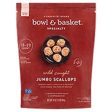 Bowl & Basket Specialty Scallops, Jumbo, 1 Pound