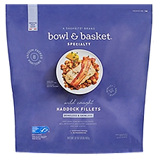 Bowl & Basket Specialty Boneless & Skinless Haddock Fillets, 2 Pound