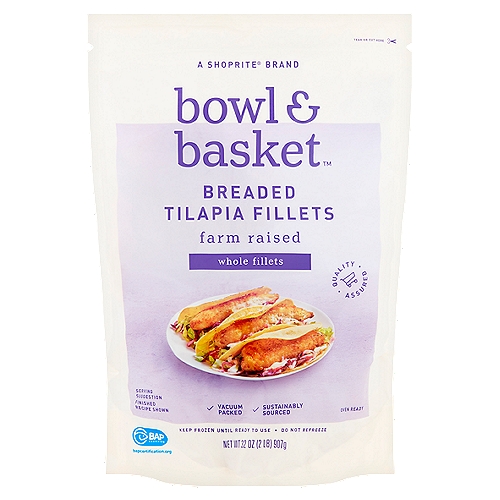 Bowl & Basket Breaded Tilapia Fillets, 32 oz