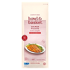 Bowl & Basket Skin on & Boneless Salmon, Fillets, 1.5 Pound