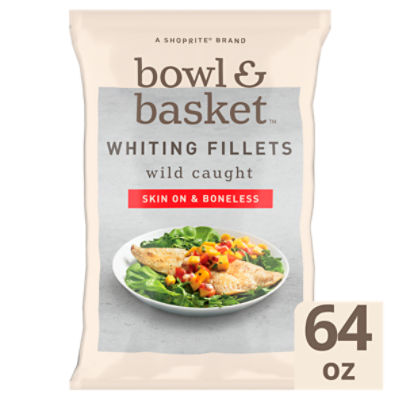 Bowl & Basket Skin On & Boneless Whiting Fillets, 64 oz