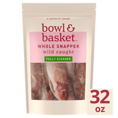 Bowl & Basket Wild Caught Fully Cleaned Whole Red Snapper, 32 oz