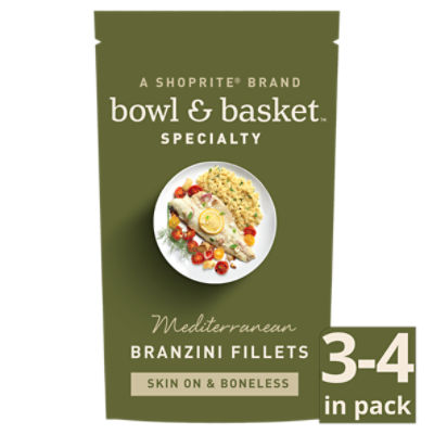 Bowl & Basket Specialty Mediterranean Skin on & Boneless Branzini Fillets, 12 oz