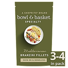 Bowl & Basket Specialty Branzini Fillets, Skin On & Boneless Mediterranean, 12 Ounce