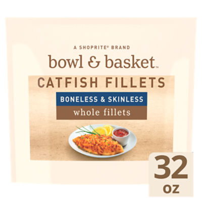 Bowl & Basket Boneless & Skinless Catfish Fillets, 32 oz, 2 Ounce