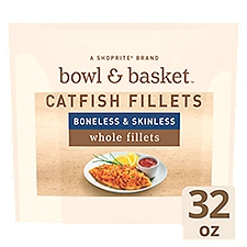 Bowl & Basket Boneless & Skinless Catfish Fillets, 32 oz, 2 Ounce