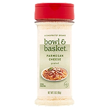Bowl & Basket Cheese, Grated Parmesan, 3 Ounce