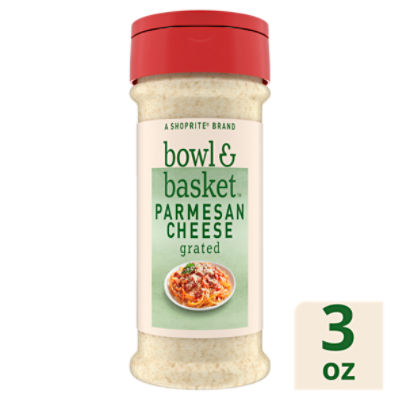 Bowl & Basket Grated Parmesan Cheese, 3 oz, 3 Ounce