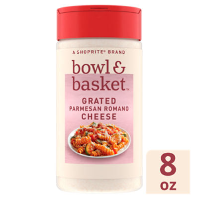 Bowl & Basket Grated Parmesan Romano Cheese, 8 oz, 8 Ounce