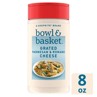 Bowl & Basket Grated Cheese, 8 oz, 8 Ounce