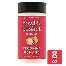 Bowl & Basket Specialty Pecorino Romano Grated Cheese, 8 oz, 8 Ounce