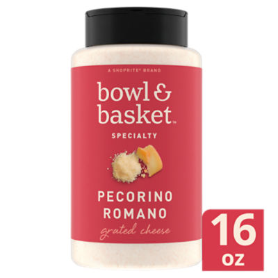 Bowl & Basket Specialty Pecorino Romano Grated Cheese, 16 oz, 16 Ounce