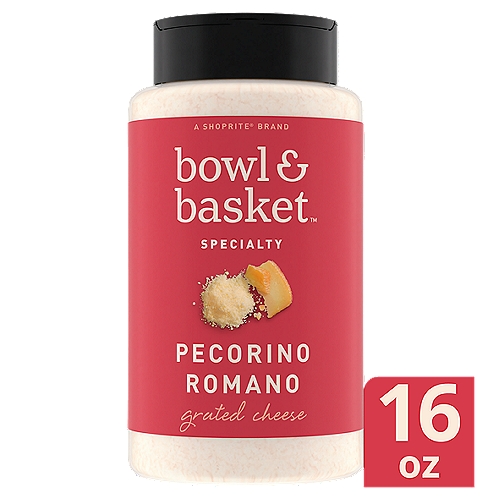 Bowl & Basket Specialty Pecorino Romano Grated Cheese, 16 oz