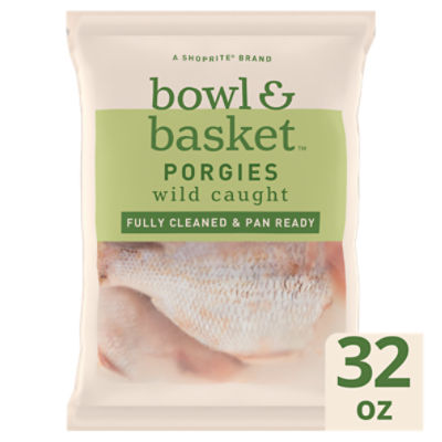 Bowl & Basket Porgies, Wild Caught, Fully Cleaned, 32 oz, 2 Pound