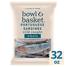 Bowl & Basket Portuguese Sardines, Wild Caught, Whole, 32 oz