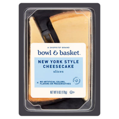 Bowl & Basket New York Style Cheesecake Slices, 6 oz, 6 Ounce