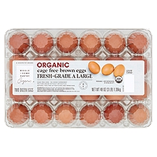 Wholesome Pantry Organic Cage Free Brown Eggs, Large, 24 count, 48 oz
