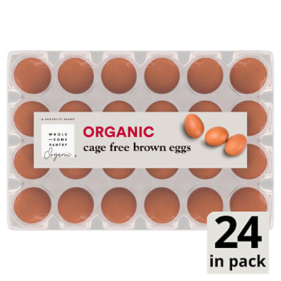 Wholesome Pantry Organic Cage Free Brown Eggs, Large, 24 count, 48 oz