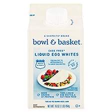 Bowl & Basket Cage Free Liquid Egg Whites, 16 oz, 16 Ounce