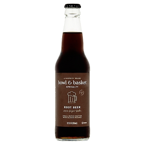 Bowl & Basket Specialty Root Beer Cane Sugar Soda, 12 fl oz