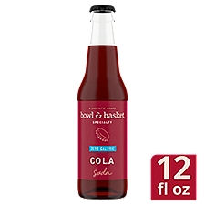 Bowl & Basket Specialty Zero Calorie Cola Soda, 12 fl oz