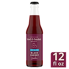Bowl & Basket Specialty Zero Calorie Black Cherry Soda, 12 fl oz