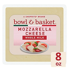 Bowl & Basket Whole Milk Mozzarella Cheese, 8 oz, 8 Ounce